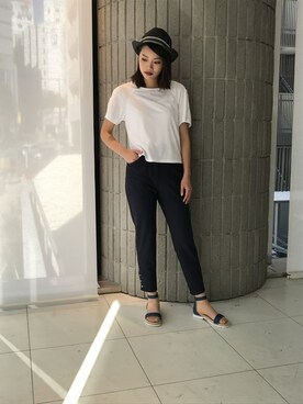 「BDONNA（ビドンナ）のアイテム」を使った、ismさん（レディース・168cm）の夏コーディネート