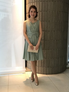 「アイテム（ドレス）」を使った、ismさん（レディース・170cm）の春コーディネート