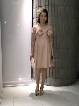 「アイテム（ドレス）」を使った、ismさん（レディース・170cm）の春コーディネート