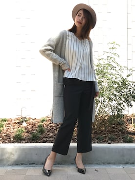 「ロングカーディガン」｜ismさん（レディース・160cm）の夏コーディネート