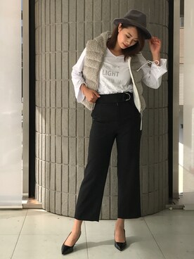 「BDONNA（ビドンナ）のアイテム」を使った、ismさん（レディース・168cm）の秋コーディネート