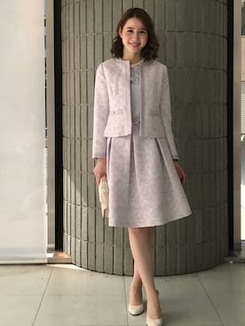 「アイテム（ノーカラージャケット）」を使った、ismさん（レディース・170cm）の夏コーディネート