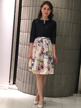 「アイテム（ノーカラージャケット）」を使った、ismさん（レディース・170cm）の夏コーディネート