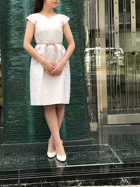 「アイテム（ワンピース、ピンク系）」を使った、ismさん（レディース・160cm）の夏コーディネート