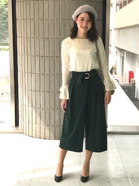 「ベルト付き」｜ismさん（レディース・170cm）の秋コーディネート