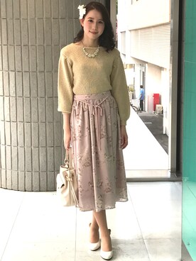 「Dear Princess（ディアプリンセス）のアイテム」を使った、ismさん（レディース・170cm）の秋コーディネート