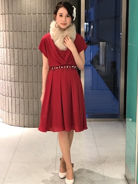 「アイテム（ドレス）」を使った、ismさん（レディース・170cm）の秋コーディネート