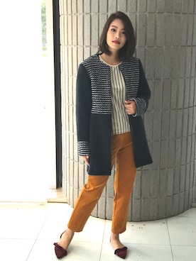 「BDONNA（ビドンナ）のアイテム」を使った、ismさん（レディース・170cm）の秋コーディネート