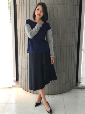「BDONNA（ビドンナ）のアイテム」を使った、ismさん（レディース・170cm）の秋コーディネート