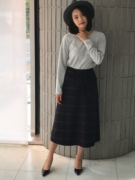 「BDONNA（ビドンナ）のアイテム」を使った、ismさん（レディース・170cm）の秋コーディネート