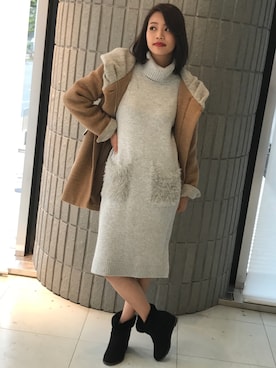 「BDONNA（ビドンナ）のアイテム」を使った、ismさん（レディース・170cm）の秋コーディネート