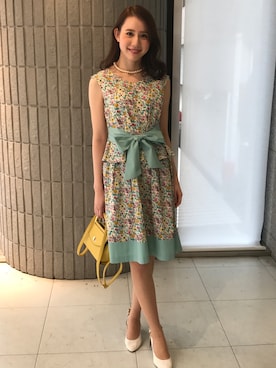 「アイテム（ワンピース、ピンク系）」を使った、ismさん（レディース・170cm）の冬コーディネート