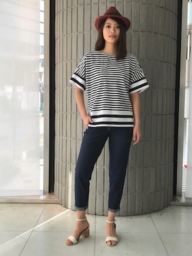 「BDONNA（ビドンナ）のアイテム」を使った、ismさん（レディース・170cm）の春コーディネート