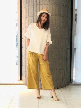 「BDONNA（ビドンナ）のアイテム」を使った、ismさん（レディース・170cm）の春コーディネート