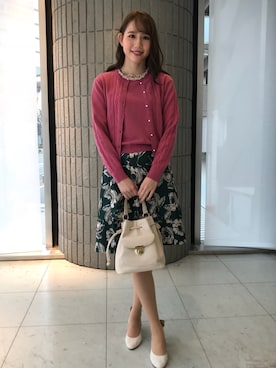 「ケーブルニット」｜「アイテム（アンサンブル）」を使った、ismさん（レディース・170cm）の夏コーディネート