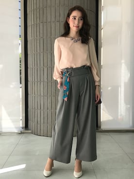 「Dear Princess（ディアプリンセス）のアイテム」を使った、ismさん（レディース・170cm）の秋コーディネート