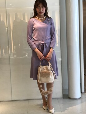 「Dear Princess（ディアプリンセス）のアイテム（ワンピース）」を使った、ismさん（レディース・160cm）の秋コーディネート