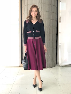「サーキュラースカート」｜ismさん（レディース・170cm）の秋コーディネート
