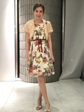 「Dear Princess（ディアプリンセス）のアイテム（ワンピース）」を使った、ismさん（レディース・170cm）の秋コーディネート