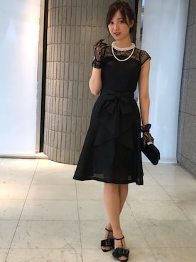 「アイテム（ドレス）」を使った、ismさん（レディース・170cm）の春コーディネート