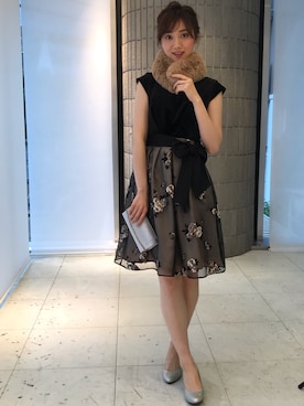 「アイテム（ドレス）」を使った、ismさん（レディース・170cm）の秋コーディネート