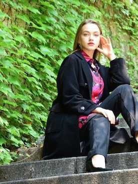 「valenza」｜「アイテム（ジャケット/アウター）」を使った、ismさん（レディース・170cm）の秋コーディネート