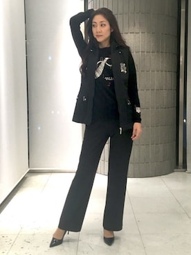 「VALENZA（バレンザ）のアイテム」を使った、ismさん（レディース・170cm）の秋コーディネート