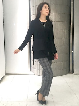 「VALENZA（バレンザ）のアイテム」を使った、ismさん（レディース・170cm）の秋コーディネート