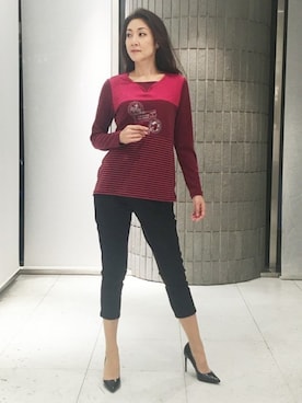 「VALENZA（バレンザ）のアイテム」を使った、ismさん（レディース・170cm）の秋コーディネート