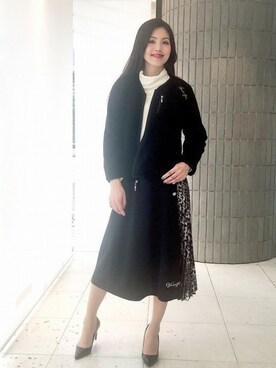 「VALENZA（バレンザ）のアイテム」を使った、ismさん（レディース・170cm）の秋コーディネート