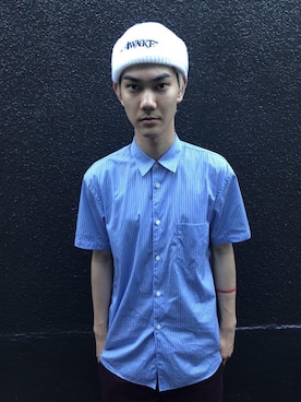 「awake ny」｜Jun Kuwaharaさん（メンズ・175cm）の夏コーディネート