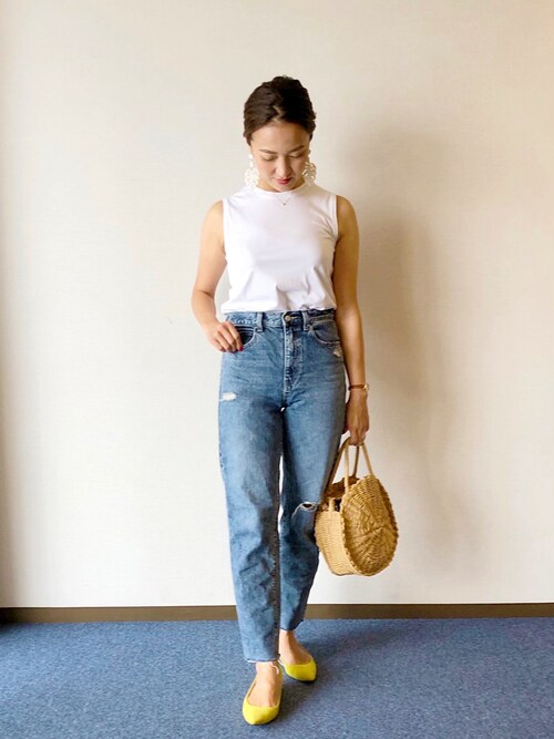 Me11co ユニクロのデニムパンツを使ったコーディネート Wear