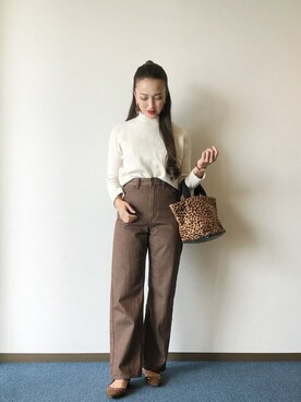 「LAZY SUSAN（レイジースーザン）のアイテム」を使った、me11coさん（レディース・164cm）の秋コーディネート