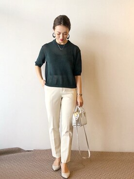 Gu ジーユー のパンプス ベージュ系 を使った人気ファッションコーディネート 身長 161cm 170cm Wear