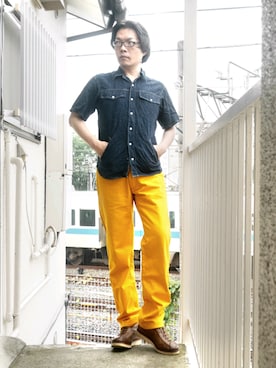 「TOUGH（タフ）のアイテム」を使った、s uchidaさん（メンズ・173cm）の夏コーディネート