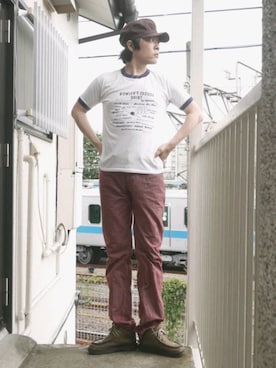 「BOOTLEGGERS（ブートレガーズ）のアイテム」を使った、s uchidaさん（メンズ・173cm）の夏コーディネート