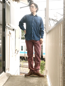 「BOOTLEGGERS（ブートレガーズ）のアイテム」を使った、s uchidaさん（メンズ・173cm）の夏コーディネート