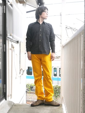 「FAR EASTERN ENTHUSIAST（ファーイースタンエンスージアスト）のアイテム」を使った、s uchidaさん（メンズ・173cm）の夏コーディネート