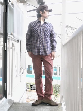 「BOOTLEGGERS（ブートレガーズ）のアイテム」を使った、s uchidaさん（メンズ・173cm）の夏コーディネート