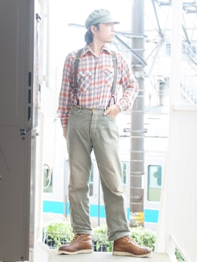 「BLACK SIGN（ブラックサイン）のアイテム」を使った、s uchidaさん（メンズ・173cm）の秋コーディネート