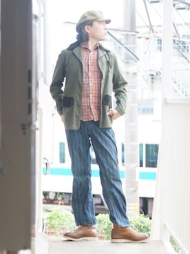 「OMNIGOD（オムニゴッド）のアイテム（パンツ）」を使った、s uchidaさん（メンズ・173cm）の秋コーディネート