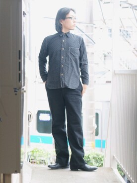 「FAR EASTERN ENTHUSIAST（ファーイースタンエンスージアスト）のアイテム」を使った、s uchidaさん（メンズ・173cm）の秋コーディネート