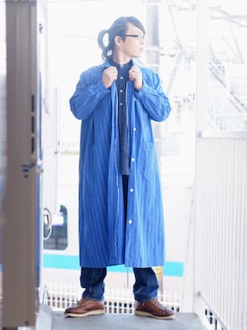 「軍物」｜「アイテム（ブーツ）」を使った、s uchidaさん（メンズ・173cm）の秋コーディネート