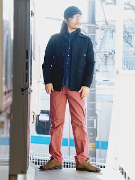 「BOOTLEGGERS（ブートレガーズ）のアイテム」を使った、s uchidaさん（メンズ・173cm）の冬コーディネート