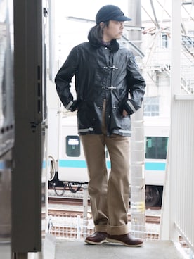 「ファイヤーマンジャケット」｜s uchidaさん（メンズ・173cm）の冬コーディネート