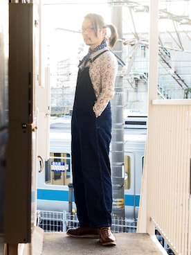 「CUSHMAN（クッシュマン）のアイテム（シューズ）」を使った、s uchidaさん（メンズ・173cm）の春コーディネート
