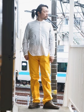 「STUDIO D’ARTISAN（ステュディオダルチザン）のアイテム」を使った、s uchidaさん（メンズ・173cm）の夏コーディネート