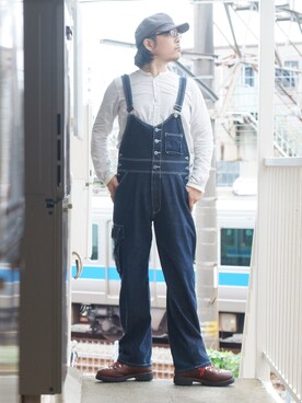 「45R（フォーティファイブアール）のアイテム（キャップ）」を使った、s uchidaさん（メンズ・173cm）の夏コーディネート