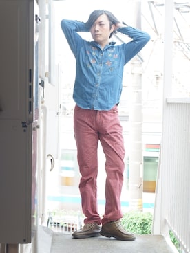 「BOOTLEGGERS（ブートレガーズ）のアイテム」を使った、s uchidaさん（メンズ・173cm）の秋コーディネート