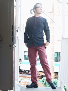 「BOOTLEGGERS（ブートレガーズ）のアイテム」を使った、s uchidaさん（メンズ・173cm）の秋コーディネート